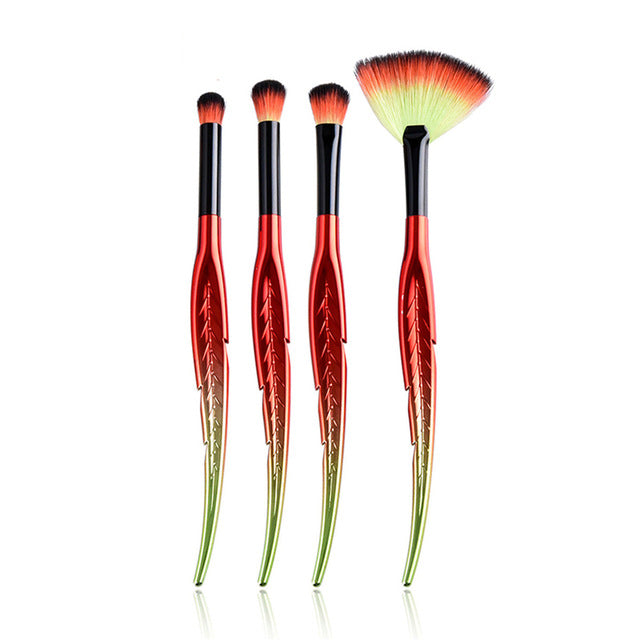 Leaf Makeup Brush Set