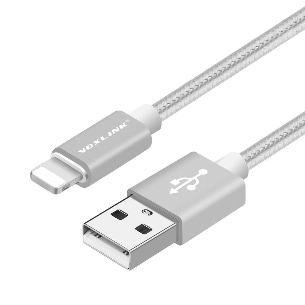 VOXLINK 0.5m/1m/2m/3m Nylon Braided Micro/Lightning to USB Data/Charging Cable for iPhone/Android