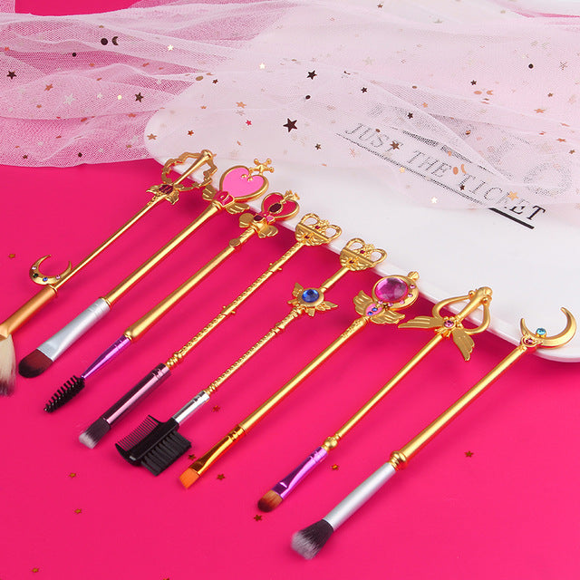 8pc Sailor Moon Makeup Brush Set