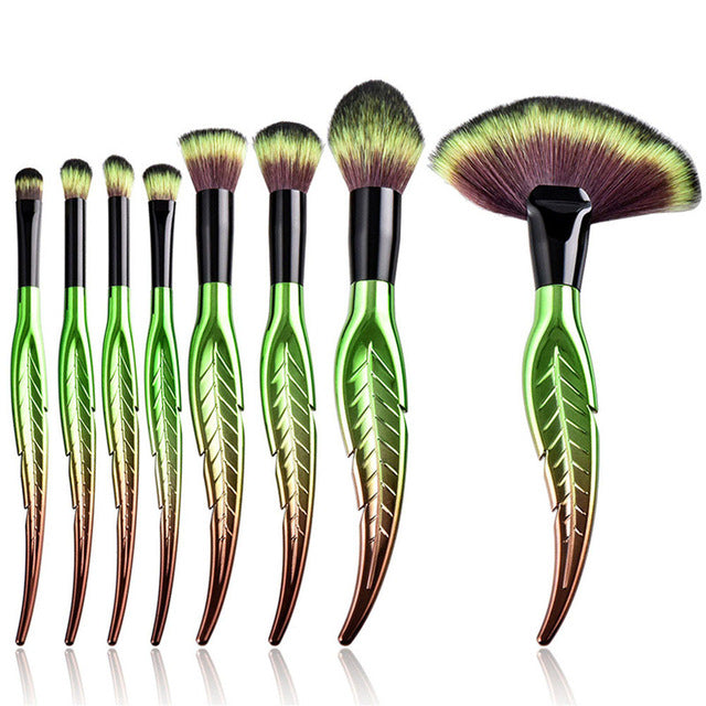 Leaf Makeup Brush Set