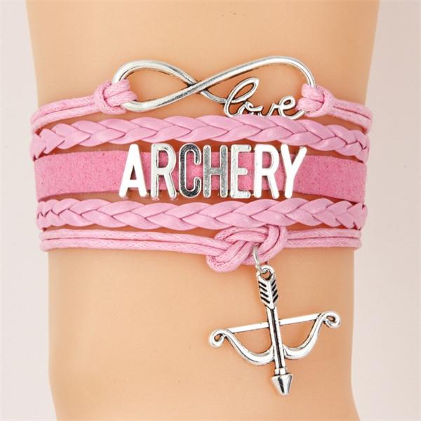 Handmade Braid Bow Archery Bracelet