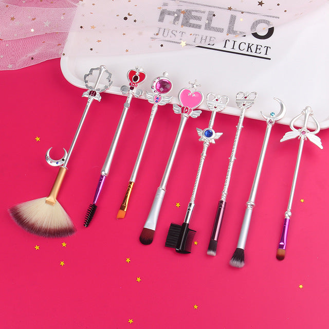 8pc Sailor Moon Makeup Brush Set
