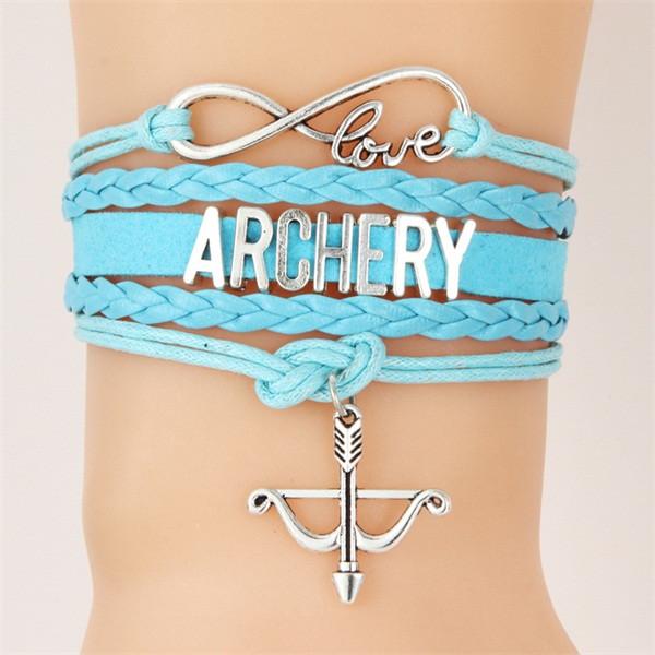 Handmade Braid Bow Archery Bracelet